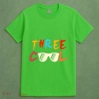 Funny Three Cool Glasses Years Old 3rd Birthday Anniversary T-Shirt thumb 4