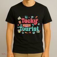 Funny Tourist Costume Tie Dye Tacky Traveler Tacky Tourist Gift T-Shirt thumb 3