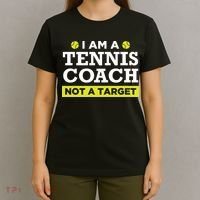 Funny Tennis Coach Gift Not A Target T-Shirt thumb 4