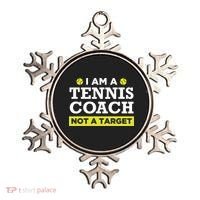 Funny Tennis Coach Gift Not A Target Ornament thumb 0