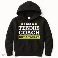 Funny Tennis Coach Gift Not A Target Kids Hoodie thumb 0