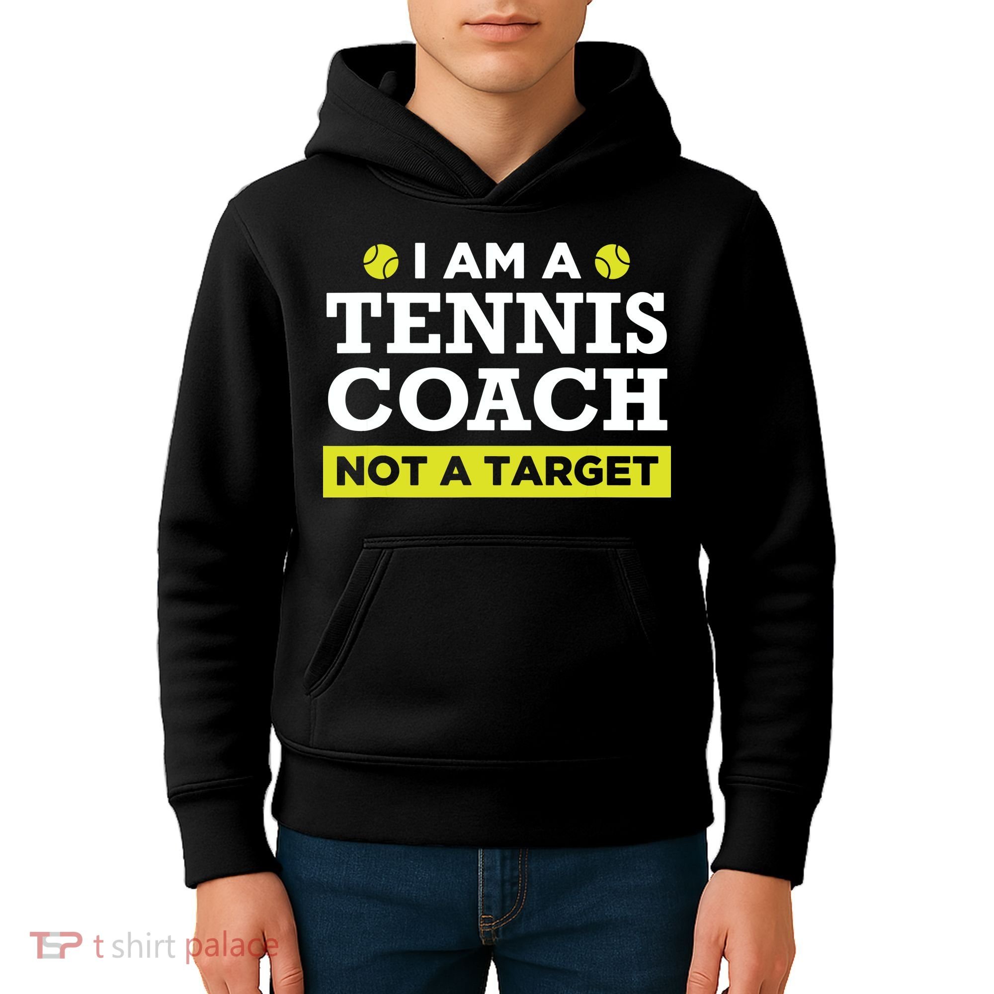 Funny Tennis Coach Gift Not A Target Kids Hoodie