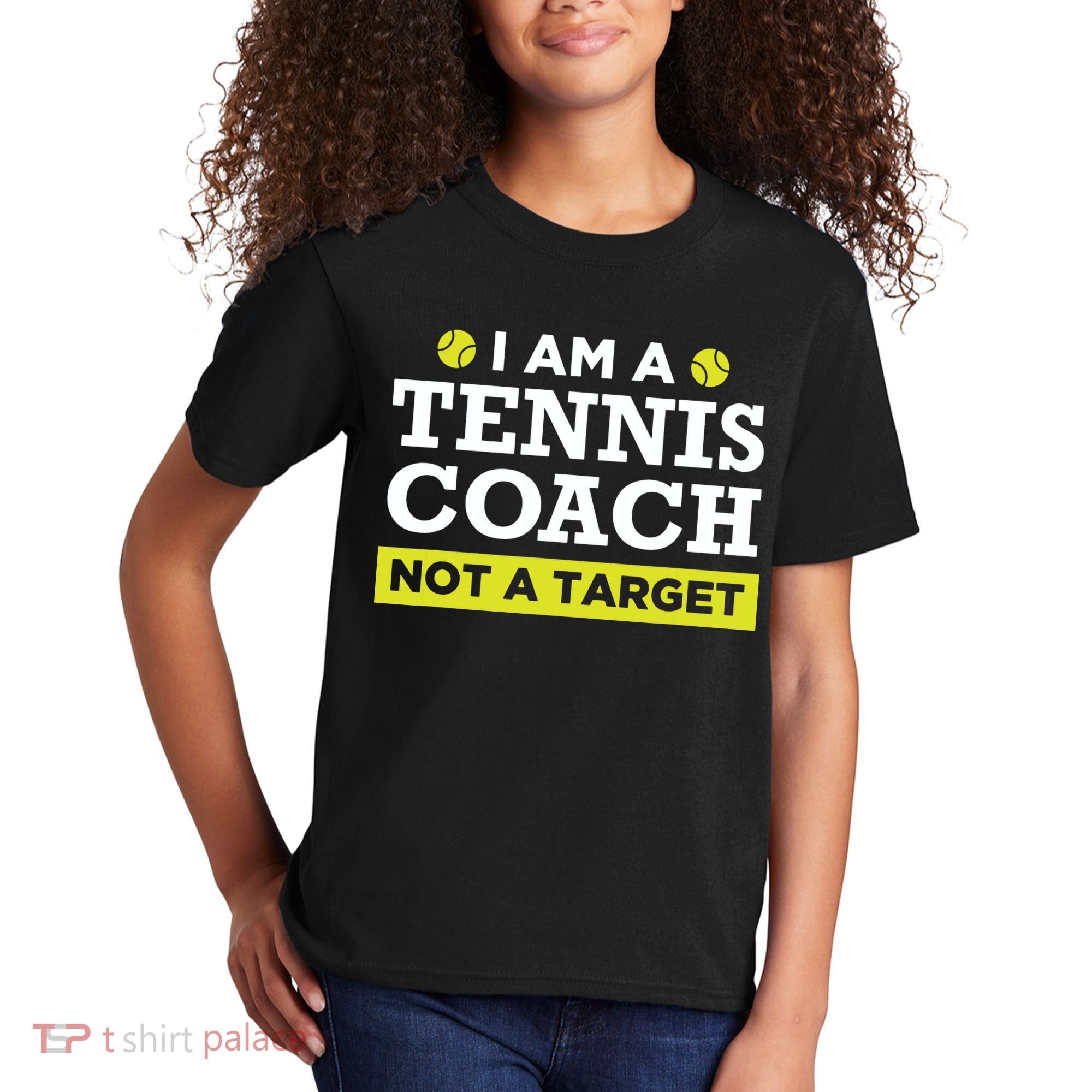 Funny Tennis Coach Gift Not A Target Kids T-Shirt
