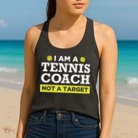 Funny Tennis Coach Gift Not A Target Women's Tank Top thumb 2