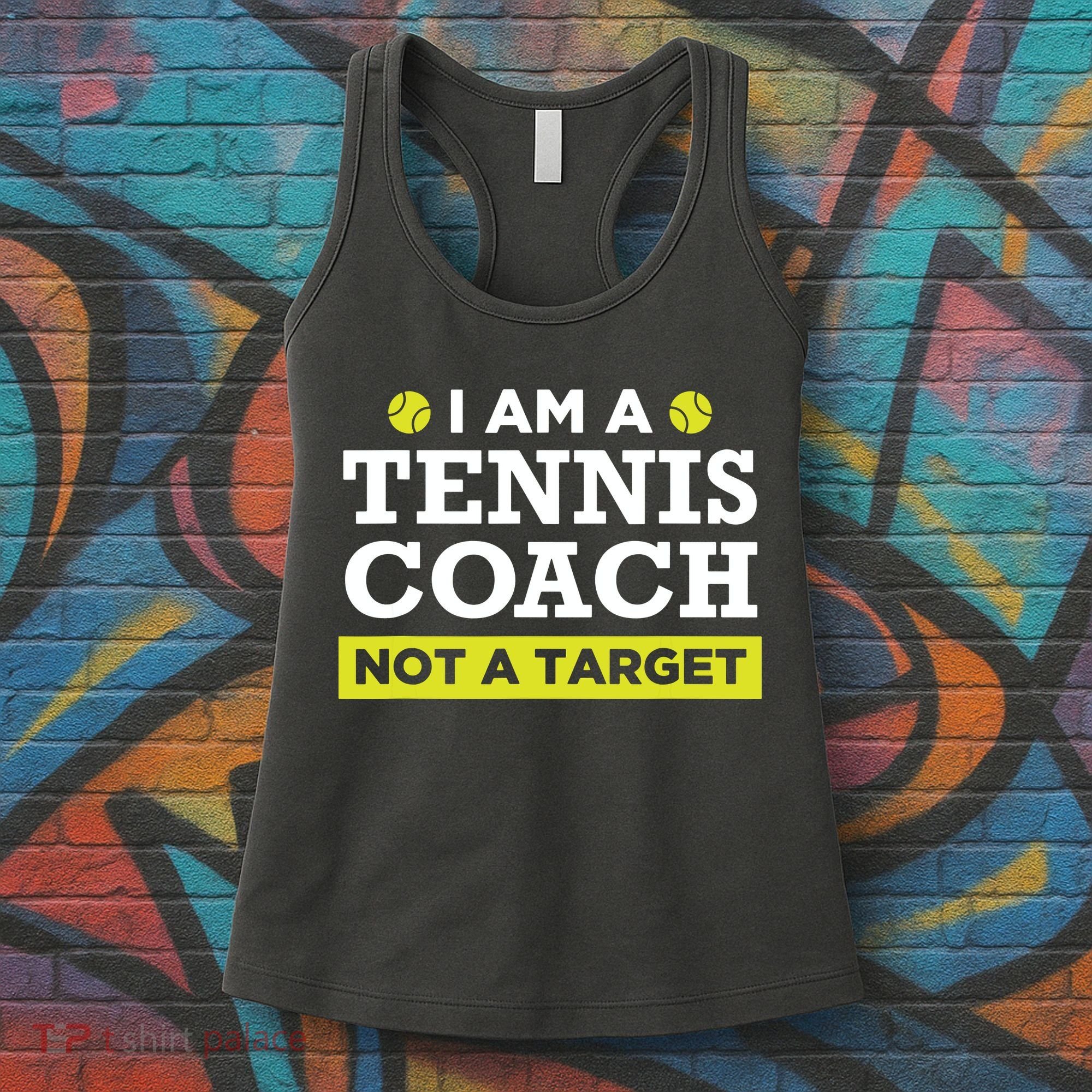 Funny Tennis Coach Gift Not A Target Women's Tank Top
