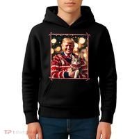 Funny Trump Christmas Sweater For Cat Lovers Kids Hoodie thumb 4