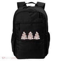 Funny Tree Cakes Debbie Groovy Oh Christmas Tree Xmas Lights Gift Backpack thumb 0