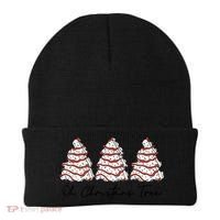 Funny Tree Cakes Debbie Groovy Oh Christmas Tree Xmas Lights Gift Beanie thumb 0
