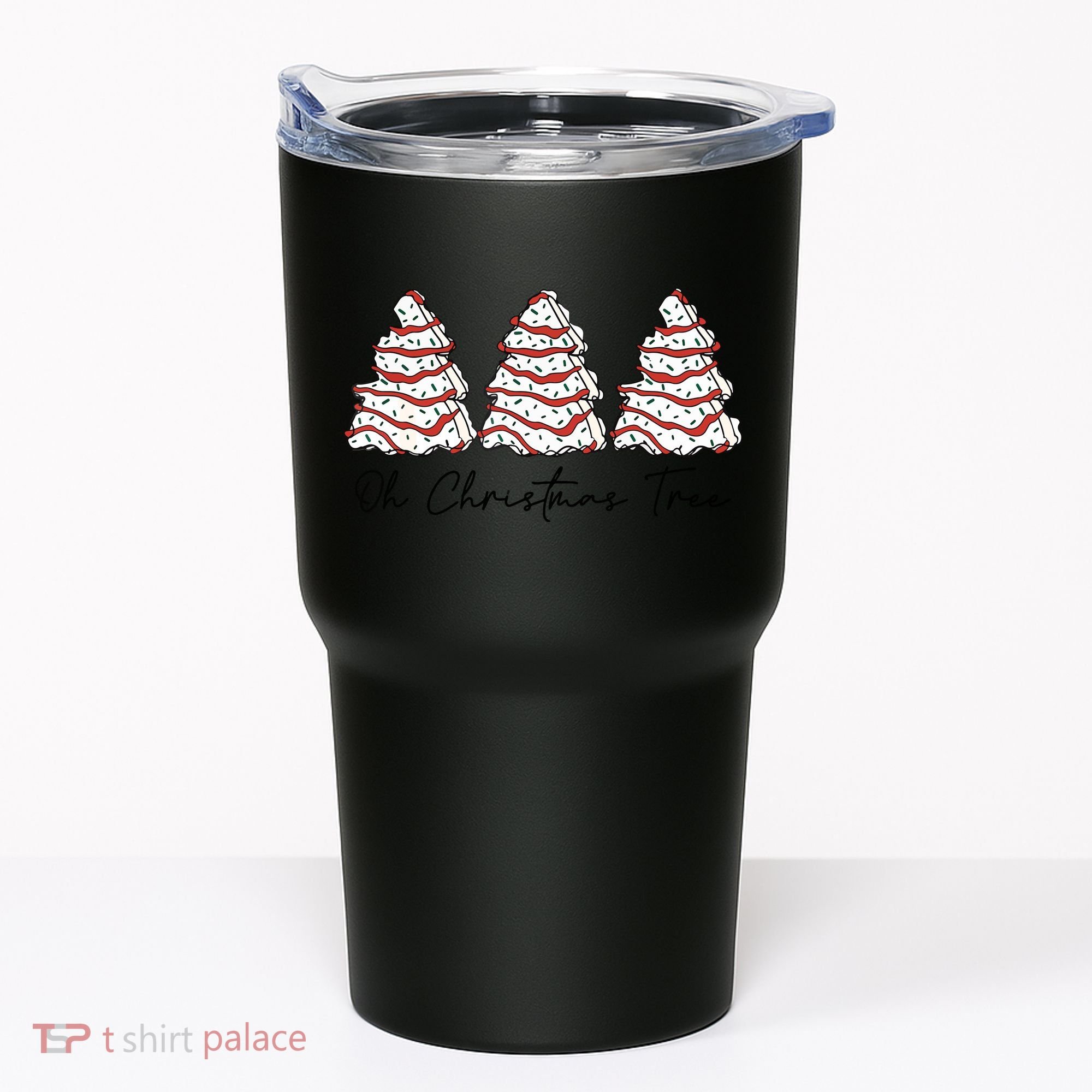 Funny Tree Cakes Debbie Groovy Oh Christmas Tree Xmas Lights Gift Tumbler