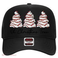 Funny Tree Cakes Debbie Groovy Oh Christmas Tree Xmas Lights Gift Hat thumb 0