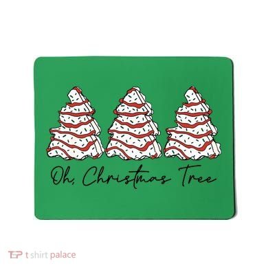 Funny Tree Cakes Debbie Groovy Oh Christmas Tree Xmas Lights Gift Mousepad