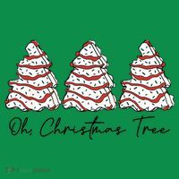 Funny Tree Cakes Debbie Groovy Oh Christmas Tree Xmas Lights Gift Ornament thumb 1