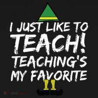 Funny Teacher Christmas Teaching Is My Favorite USA-Made Doggie Bandana thumb 2