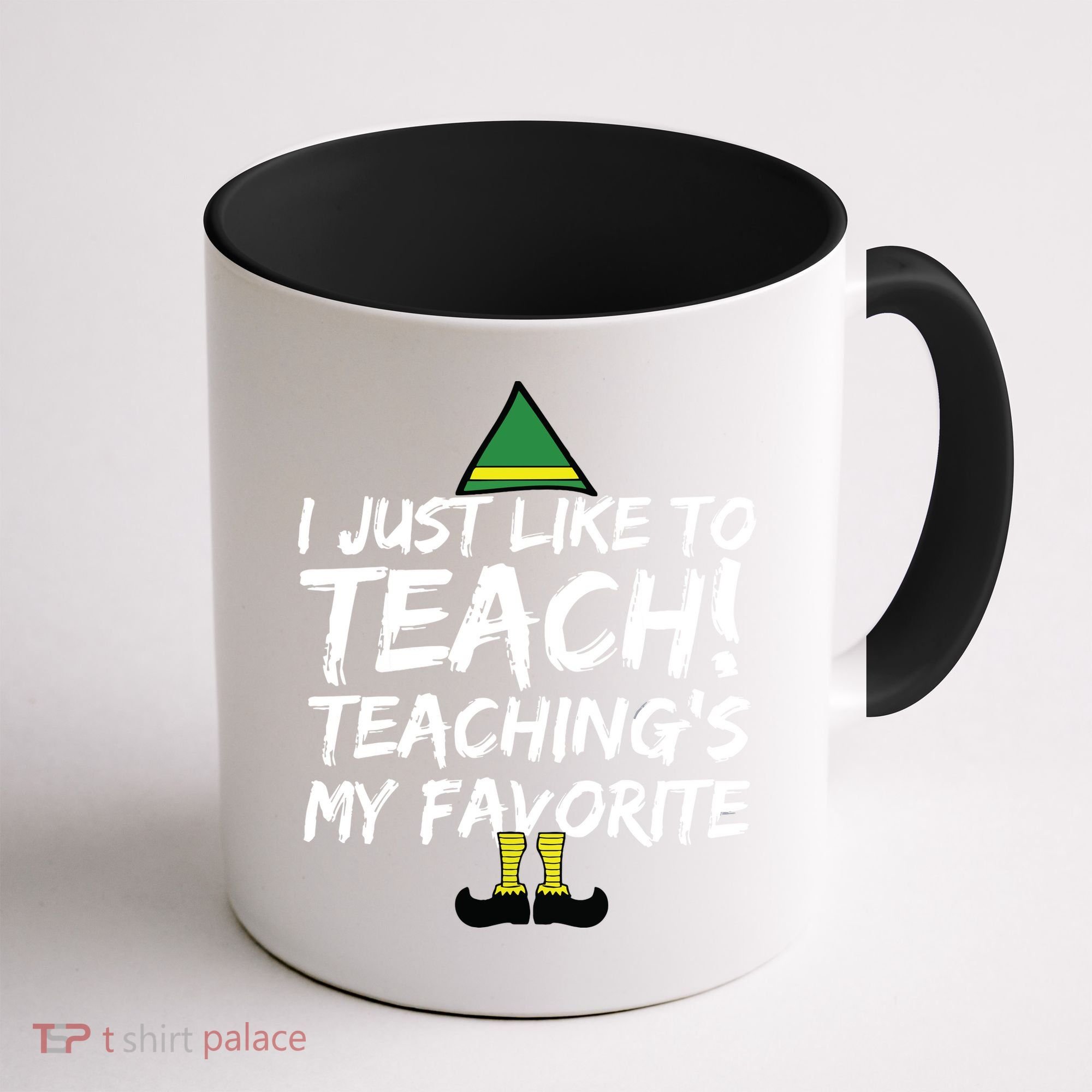 Funny Teacher Christmas Teaching Is My Favorite Coffee Mug