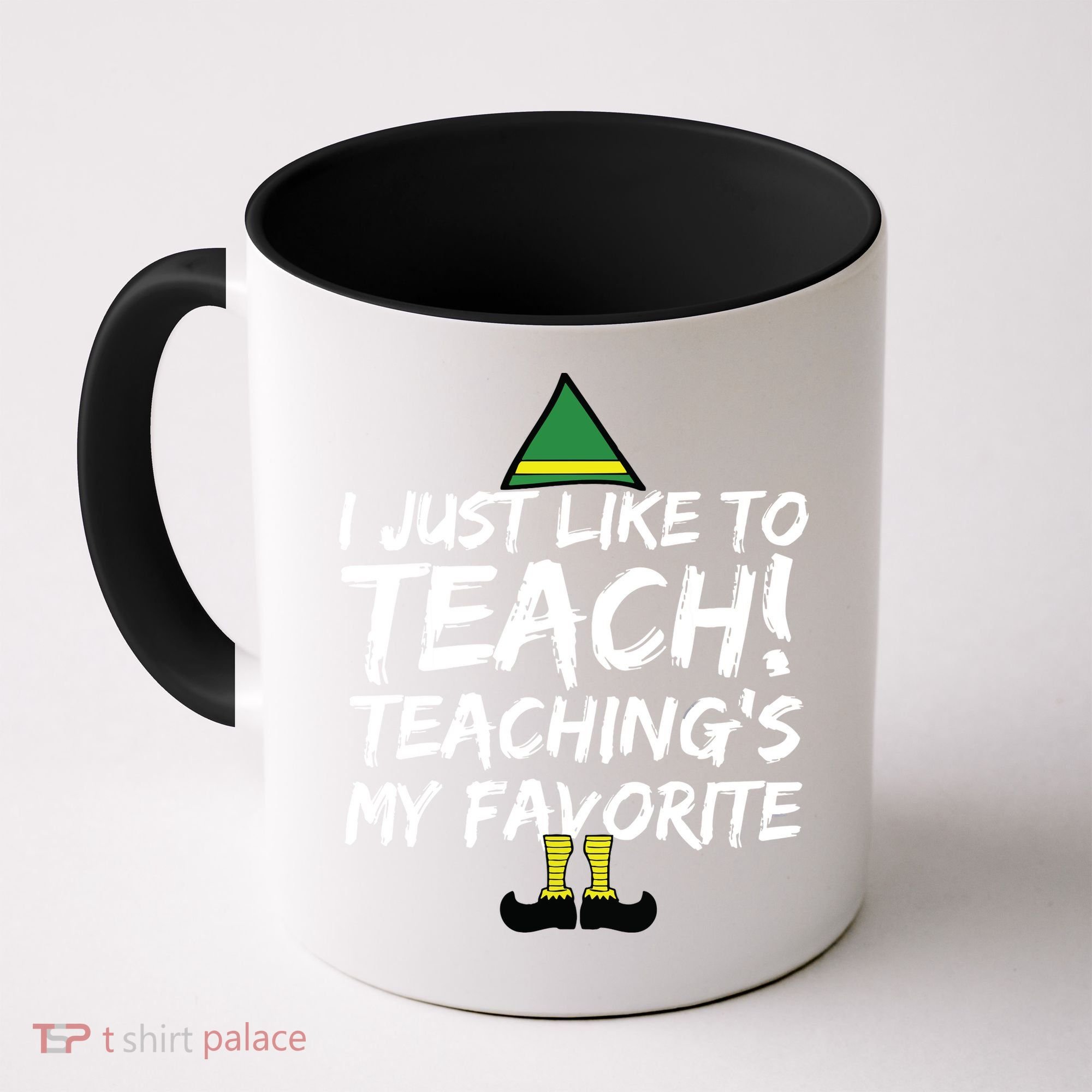 Funny Teacher Christmas Teaching Is My Favorite Coffee Mug