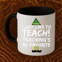Funny Teacher Christmas Teaching Is My Favorite Coffee Mug thumb 2