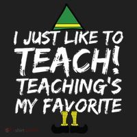 Funny Teacher Christmas Teaching Is My Favorite Beanie thumb 2