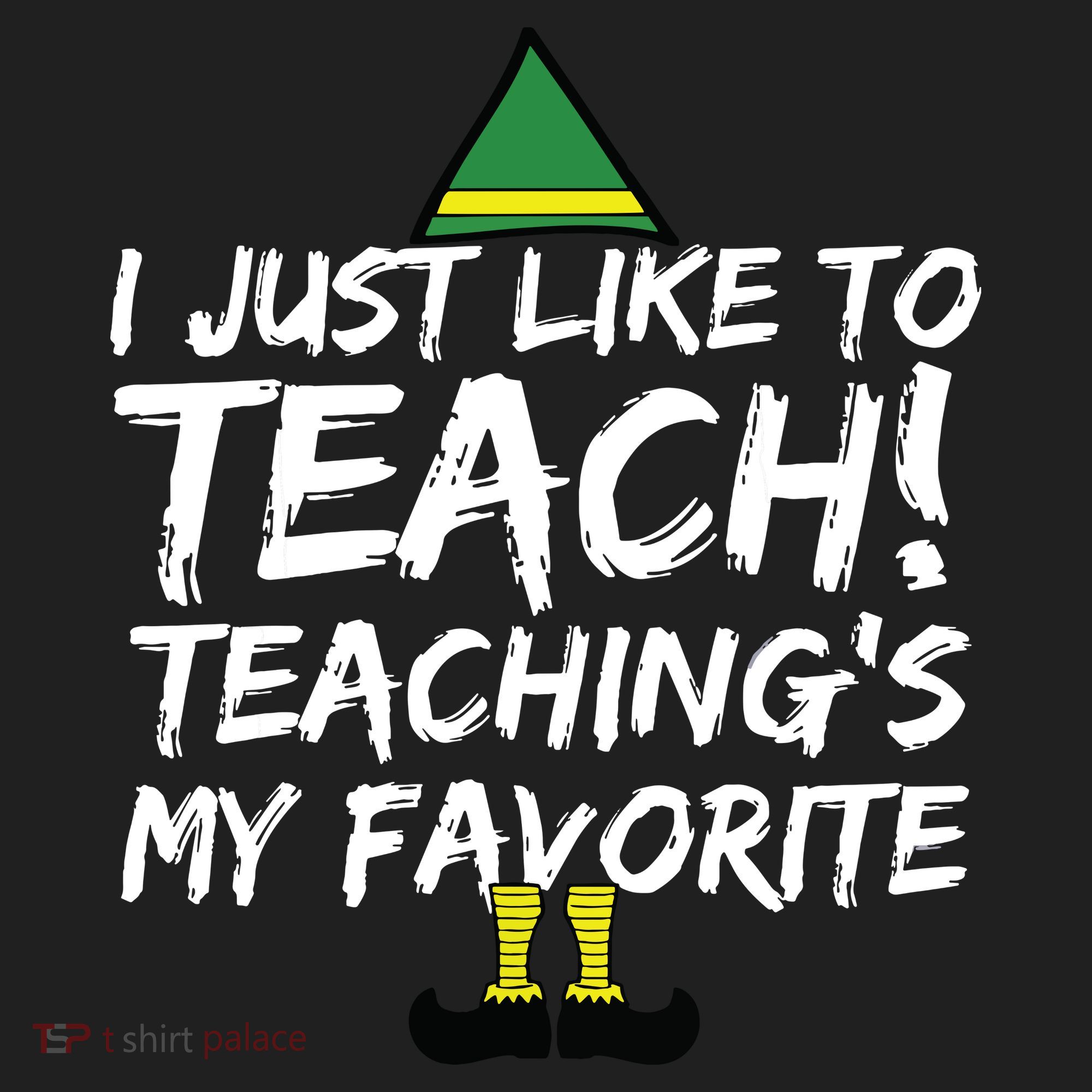 Funny Teacher Christmas Teaching Is My Favorite Hat