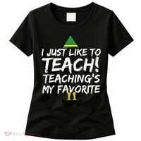 Funny Teacher Christmas Teaching Is My Favorite Women's T-Shirt thumb 0