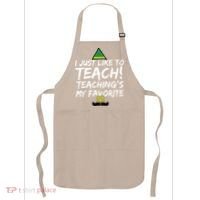 Funny Teacher Christmas Teaching Is My Favorite Apron thumb 0