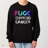 Fuck Thyroid Cancer Awareness Gift Women's Sweatshirt thumb 0