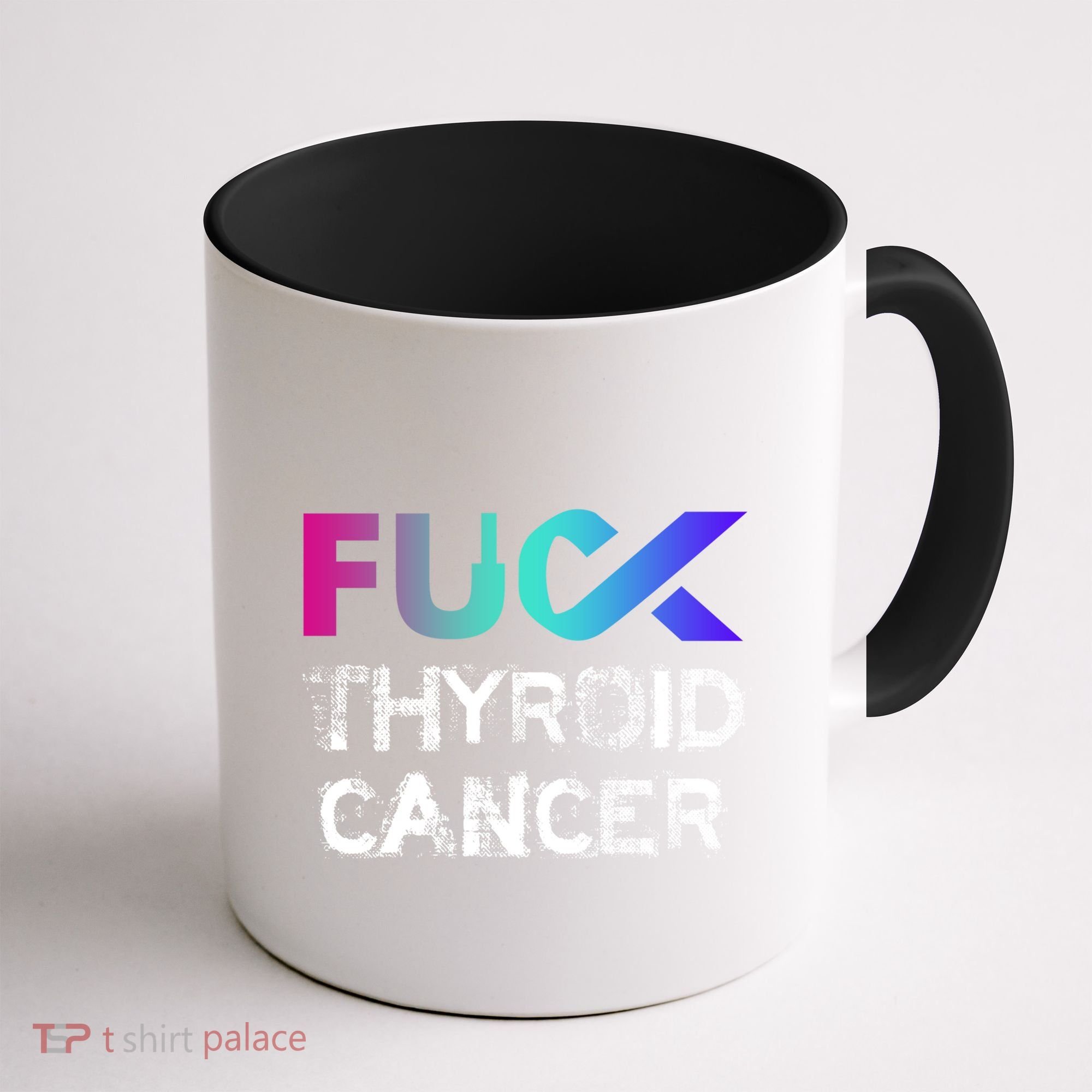 Fuck Thyroid Cancer Awareness Gift Coffee Mug