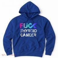 Fuck Thyroid Cancer Awareness Gift Hoodie thumb 0