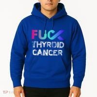 Fuck Thyroid Cancer Awareness Gift Hoodie thumb 2