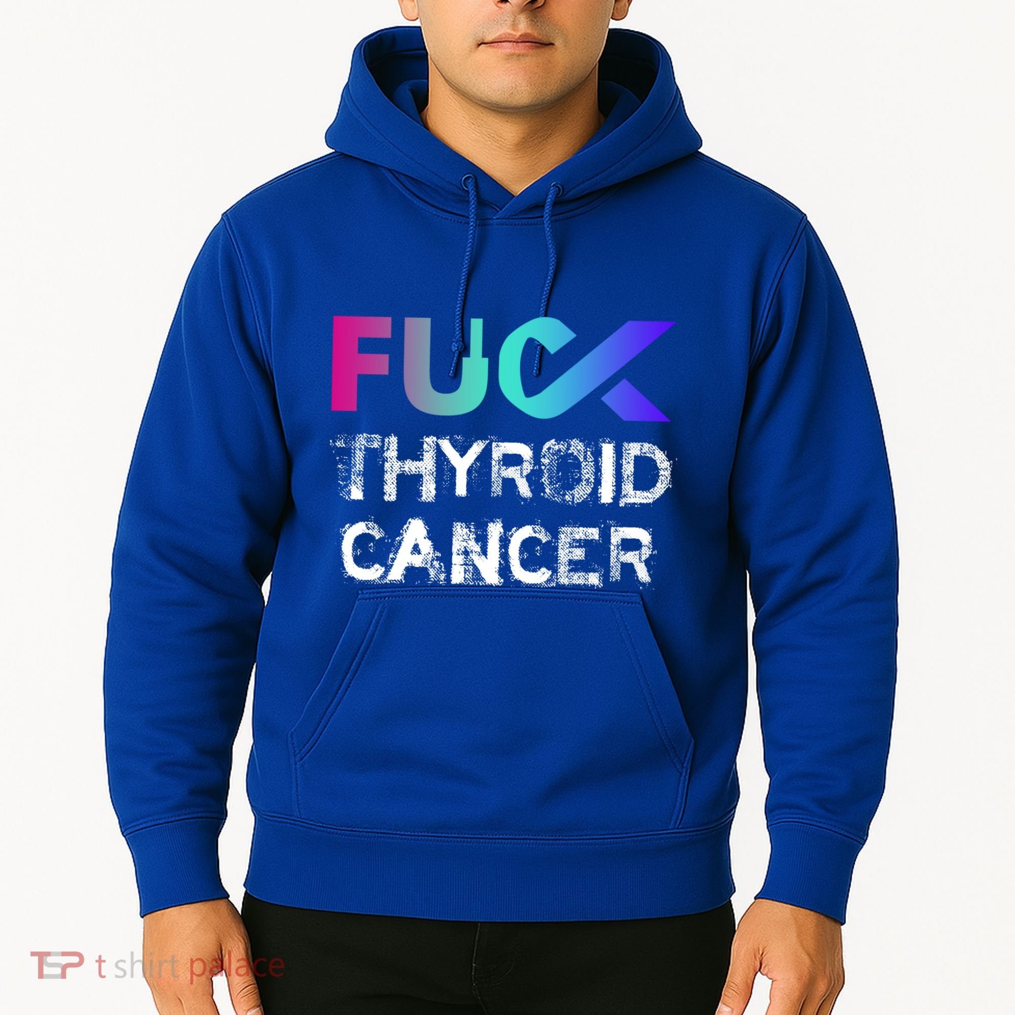 Fuck Thyroid Cancer Awareness Gift Hoodie