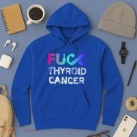 Fuck Thyroid Cancer Awareness Gift Hoodie thumb 3