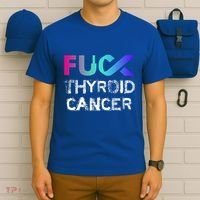 Fuck Thyroid Cancer Awareness Gift T-Shirt thumb 6