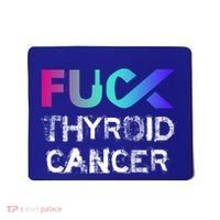 Fuck Thyroid Cancer Awareness Gift Mousepad thumb 0