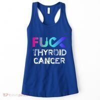 Fuck Thyroid Cancer Awareness Gift Women's Tank Top thumb 0
