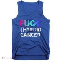 Fuck Thyroid Cancer Awareness Gift Tank Top thumb 0