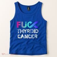 Fuck Thyroid Cancer Awareness Gift Tank Top thumb 2