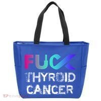 Fuck Thyroid Cancer Awareness Gift Tote Bag thumb 0