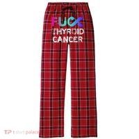 Fuck Thyroid Cancer Awareness Gift Women's Flannel Plaid Pajama Pants thumb 0
