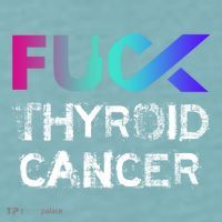 Fuck Thyroid Cancer Awareness Gift Sueded Cloud Jersey T-Shirt thumb 2