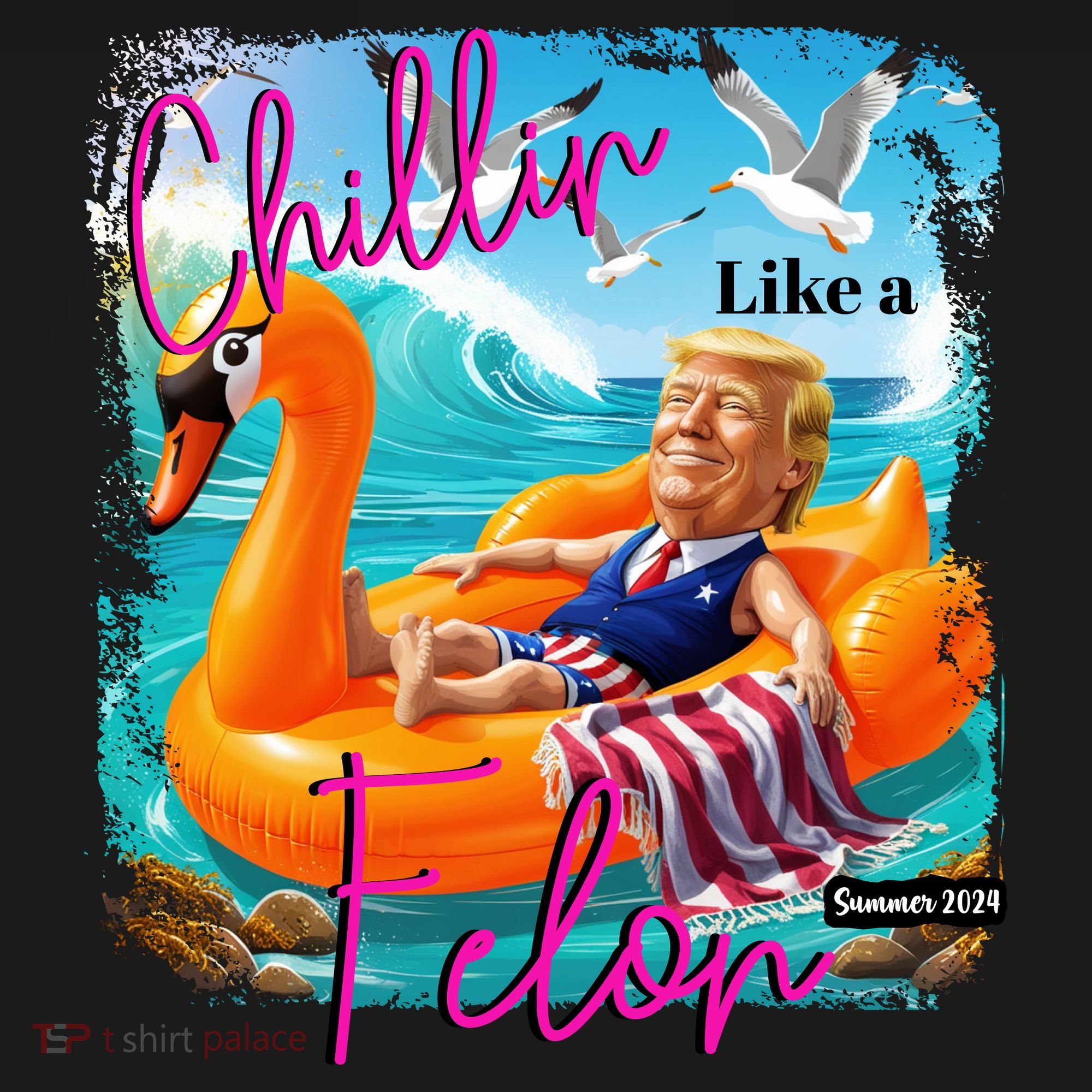 Funny Trump Chillin Like A Felon Backpack
