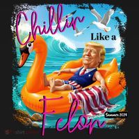Funny Trump Chillin Like A Felon Tote Bag thumb 4