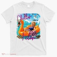 Funny Trump Chillin Like A Felon T-Shirt thumb 0