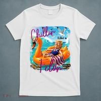 Funny Trump Chillin Like A Felon T-Shirt thumb 5
