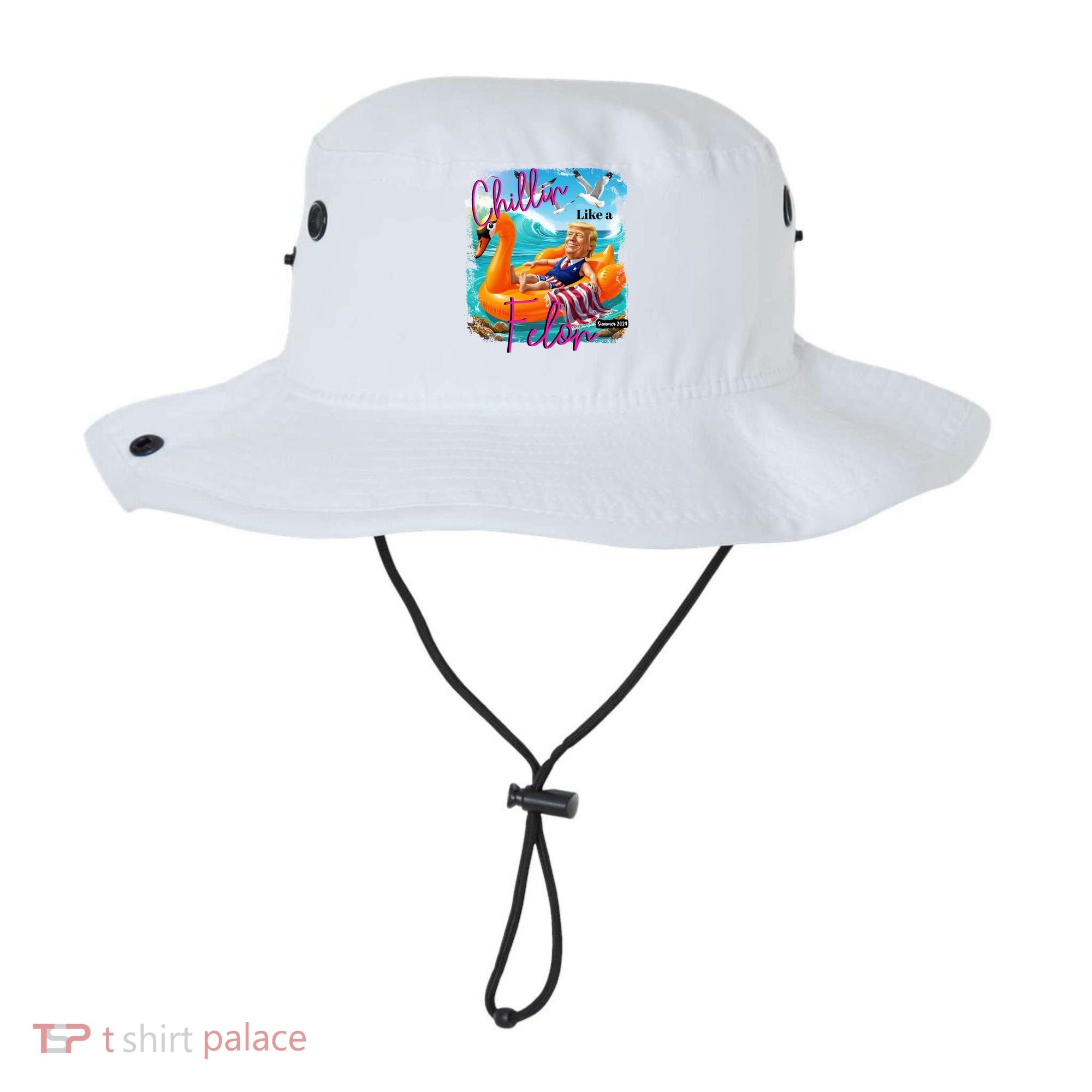Funny Trump Chillin Like A Felon Bucket Hat