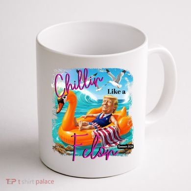 Funny Trump Chillin Like A Felon Coffee Mug back