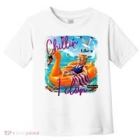 Funny Trump Chillin Like A Felon Toddler T-Shirt thumb 0