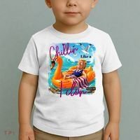 Funny Trump Chillin Like A Felon Toddler T-Shirt thumb 2