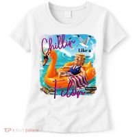 Funny Trump Chillin Like A Felon Women's T-Shirt thumb 0