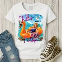 Funny Trump Chillin Like A Felon Women's T-Shirt thumb 3