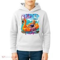 Funny Trump Chillin Like A Felon Kids Hoodie thumb 4