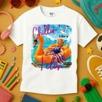 Funny Trump Chillin Like A Felon Kids T-Shirt thumb 3